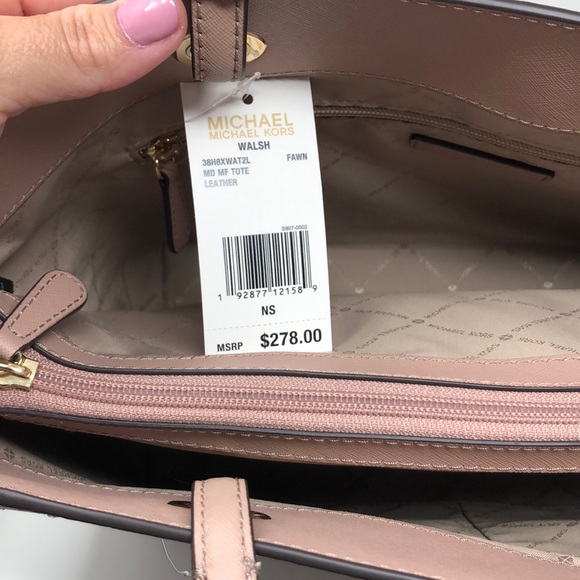 Nwt Michael kors Medium tote fawn - Picture 7 of 11